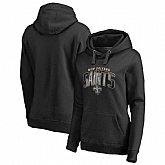 Women New Orleans Saints NFL Pro Line by Fanatics Branded Plus Size Arch Smoke Pullover Hoodie